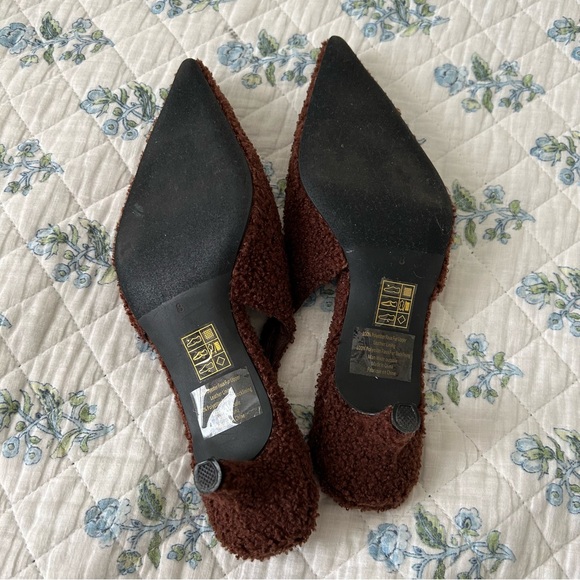 Jeffrey Campbell Persona T Teddy Brown Kitten Heels Sz 8 - Picture 9 of 11